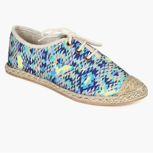 Modcloth multicolor cap toe lace up espadrilles - Picture 8 of 10